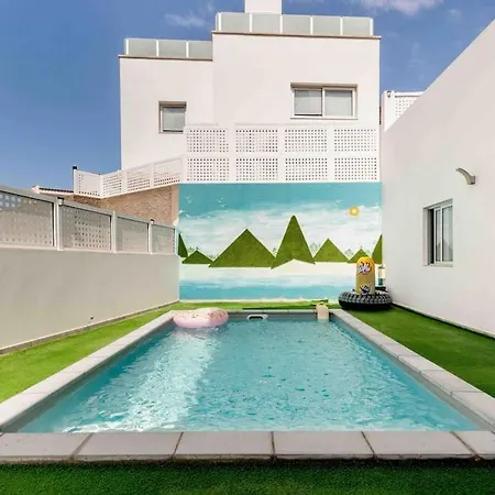 Big Villa Tauro With Private Heated Saltwater Pool & Jacuzzi & Bbq & Game Room & Arcade Games Mogan Exterior photo